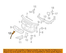 BMW OEM 07-13 328i Radiator Support-Center Latch Support 51647116693