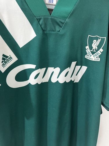 Vintage Original Liverpool 1991-92 Away Shirt Large 42-44" Adidas Candy Rare - Picture 5 of 6