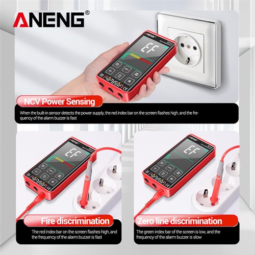 ANENG 621A Multimetro Digitale Intelligente Touch Screen Multimetro Tester Transistor - Foto 7 di 18