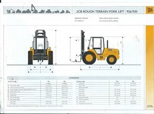 Fork Lift Truck Brochure - JCB - 926 930 Rough Terrain - c2003 (LT312)