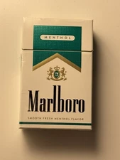 Marlboro Green Blend Smooth Fresh Menthol 20 Cigarette Pack EMPTY Box Nice!