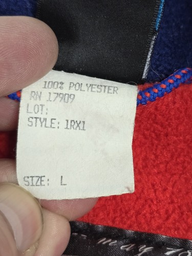 Vintage NIKE ACG Mt St Helens Full Zip Fleece Polyester Jacket Red Purple L Y2K - Picture 7 of 12
