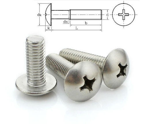 Tornillos de cabeza de armadura M3*4-50mm 304 sartén de acero inoxidable - Imagen 1 de 12