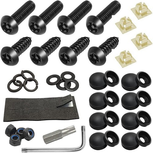 Anti-Theft Car License Plate Screw Accessories Security Stainless Steel Kit US - Picture 3 of 3