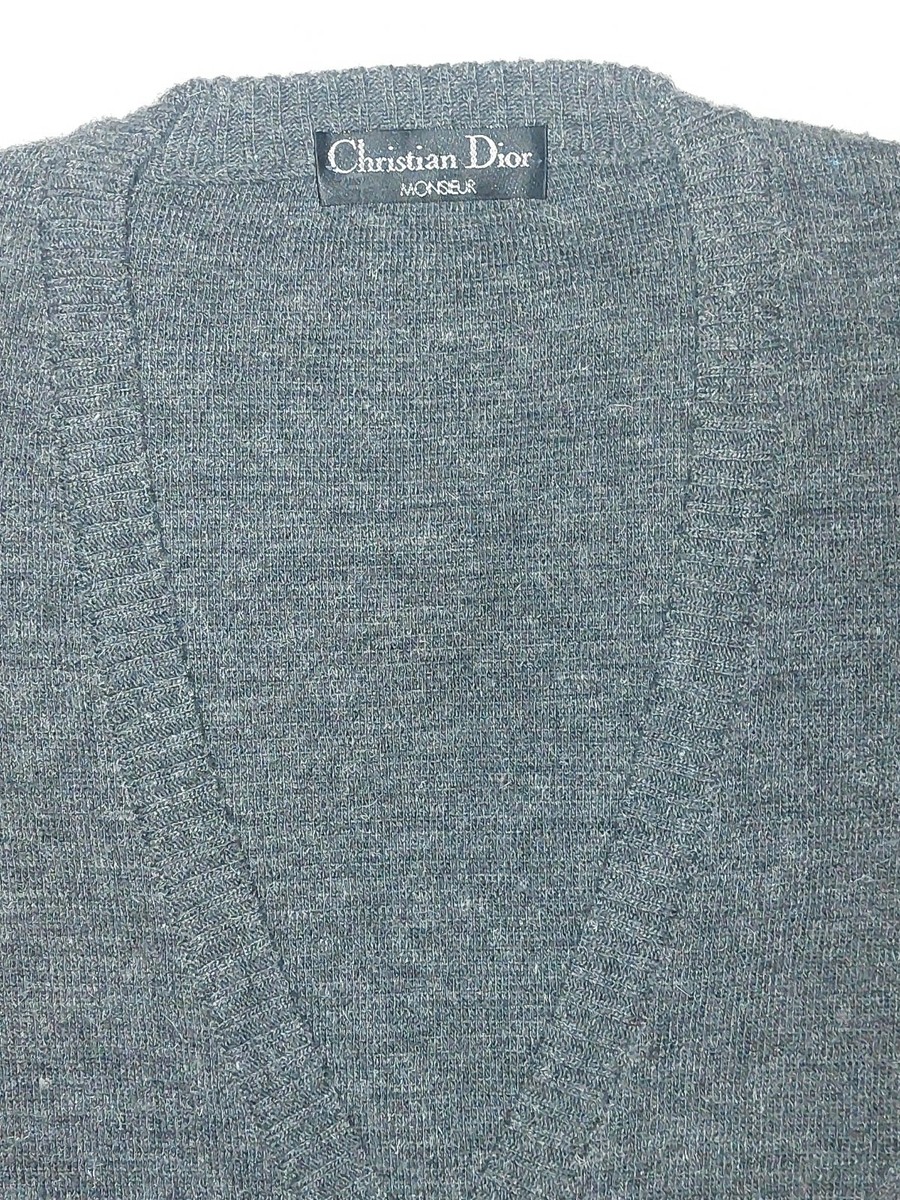Vtg Christian dior monsieur cardigan sweater wool size 42 | eBay