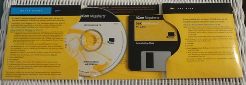 3Com Megahertz WinModem (3CXM356) 56 Kbps PCMCIA, w/CD, no cables, lightly used - Picture 7 of 7