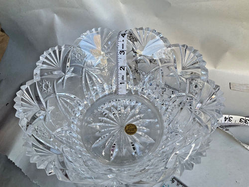Vintage Cristal D' Arques J.G. Durand Vincennes 24% Lead Crystal 9 1/8" Bowl - Picture 4 of 5