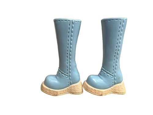 Lot Of 4 Pairs Barbie My Scene Shoes Boots Yellow Brown Blue - Picture 9 of 14