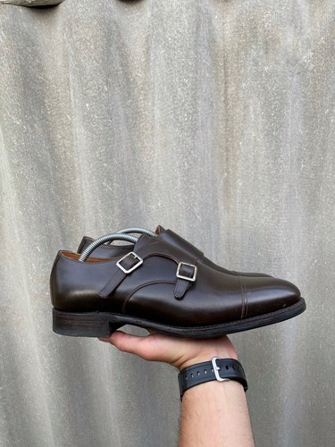 Zapatos Derby de Cuero con Correa Monje Meermin Mallorca Talla UK8 - Imagen 2 de 12