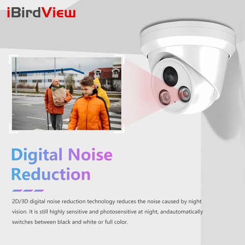 Cámara IP iBirdview Hikvision Compatible a Todo Color 4K 8MP POE ColorVu En Micrófono - Imagen 11 de 18