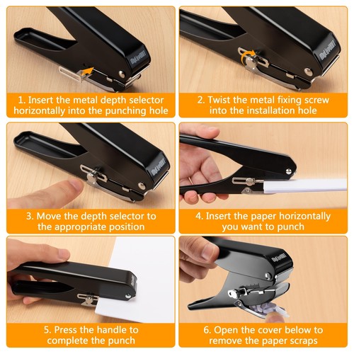 Badge Hole Punch, Slot Puncher for Id Card, PVC Slot and Paper, Heavy-Duty Ho... - Picture 7 of 7