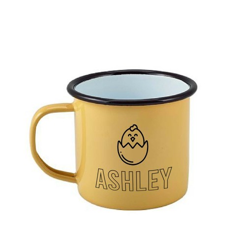 Tazza smaltata pasquale personalizzata, regalo pasquale, regalo bambini, primavera - Foto 19 di 20