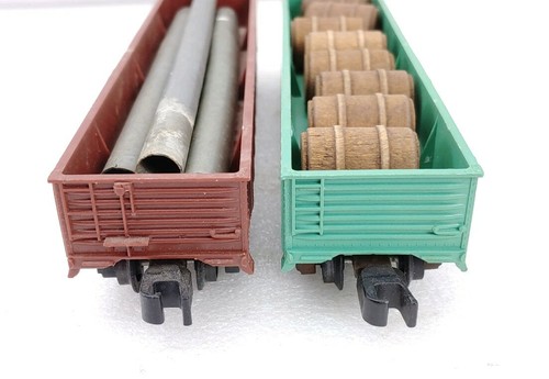 American Flyer C-2009 & 24110 Gondola W/Loads S Gauge - Picture 4 of 8