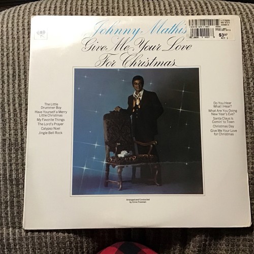 JOHNNY MATHIS GIVE ME YOUR LOVE FOR CHRISTMAS 1969 LP COLUMBIA PRINT BRAND NEW! - Picture 1 of 8