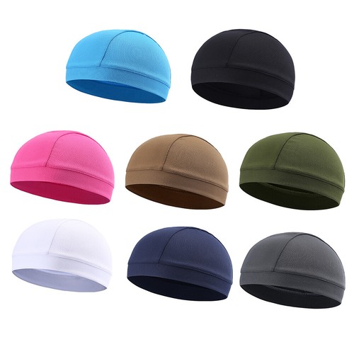 Berretto sportivo umidità sudore traspirante raffreddamento teschio tappi bici ciclismo casco fodera - Foto 2 di 35