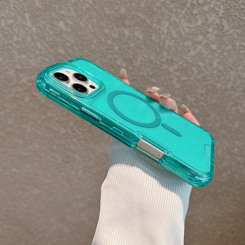 For IPhone 17 16 15 14 13 12 11 Pro Max Case Glitter Magnetic Shockproof Cover - Picture 8 of 22