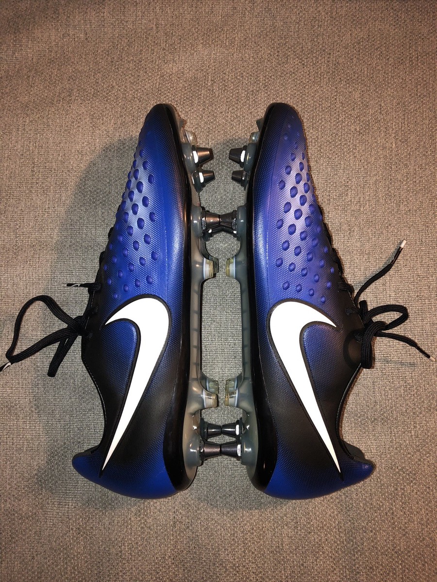 Nike Magista Opus II SG Pro Soccer Cleats Black Blue 844597 Nike Magista Opus II SG Pro Soccer Cleats Black Blue 844597