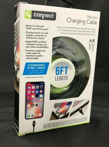 iPhone 8. 7. 6. 5  USB Charger Cable Heavy Duty Tangle Free Mesh Charging Cord - Picture 6 of 8