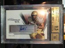 2004 Larry Fitzgerald RC SP Game Used Rookie Auto! 76/100!🔥Gem Mint!