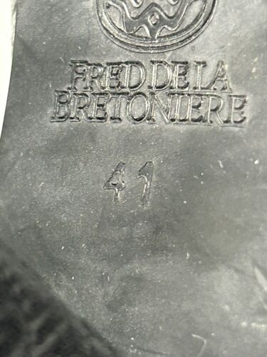 Fred de la Bretoniere schwarze Lederabsätze Größe 41 Schuhe griffige Sohlen - Bild 8 von 8