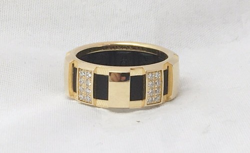 Authentic Chaumet 40 Diamond Class One 18k Yellow Gold Ring Sz 50 - Picture 7 of 7
