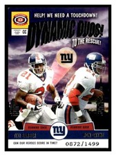 2001 Pacific Dynagon #14 Tiki Barber / Ron Dayne Dynamic Duos #/1499