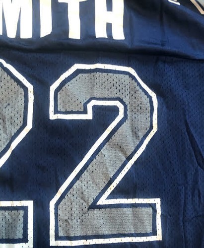 Emmitt Smith Dallas Cowboys Vintage Champion NFL Football Jersey Mens Size 48 - Picture 6 of 11