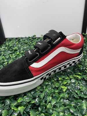 Vans Old Skool V (OTW Strapped) Black and Red Size 7.5 Mens | eBay