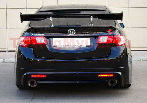 For 2009-14 Acura TSX Sedan Red Lens LED Bumper Reflector Tail Stop Brake Lights - Picture 16 of 21