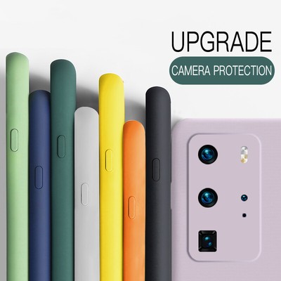 Liquid Silicone Phone Case For Huawei P40 P30 Pro Lite Nova 5T Soft Cover
