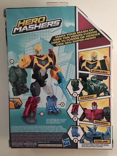Transformers Robot In Disguise Hero Mashers Bumblebee, Sideswipe & Steeljaw. - Picture 3 of 7