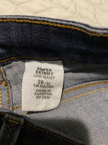 H&M Super Skinny Low Waist Women’s Jeans 28/32 - Picture 5 of 5