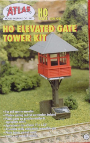 Atlas #701 Elevated Gate Tower Kit - HO Scale -  New in Box! - Picture 1 of 2