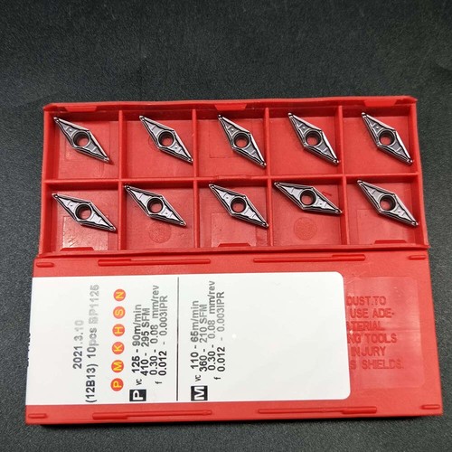 Inserto de torneado de torno 2 piezas VBMT110304-MV INSERTO DE CARBURO CNC VBMT221 MV para SV*BR - Imagen 4 de 6