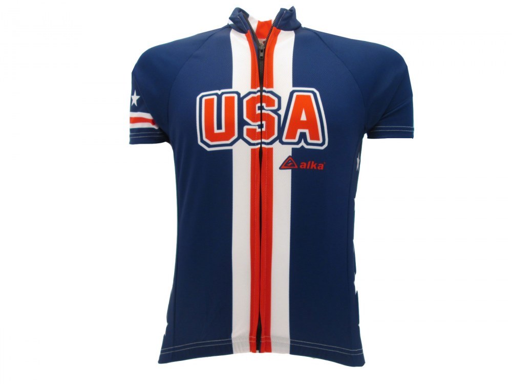 Maglia Skyline Progetto ciclismo Nazionale U.S.A. 100% Polyestere Maglia Skyline Progetto ciclismo Nazionale U.S.A. 100% Polyestere