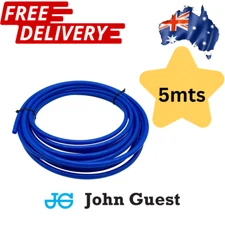 JOHN GUEST 12mm Blue Tube Cold Water Pipe High Pressure Caravan Hose - 5m Coil