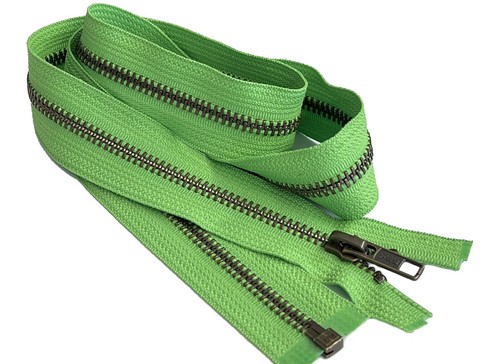 YKK #5 Antik Messing Mittelschwer Metall Jacke Reißverschluss Trennung 13" oder 14" - Bild 20 von 39