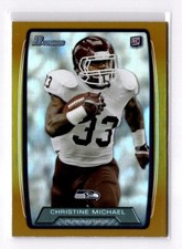 2013 Bowman - Christine Michael #138 Gold Rainbow Foil /399 (RC)