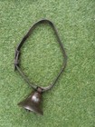 ANTIQUE metal  BELL SLEIGH BELLS Leather PRIMITIVE COUNTRY french old