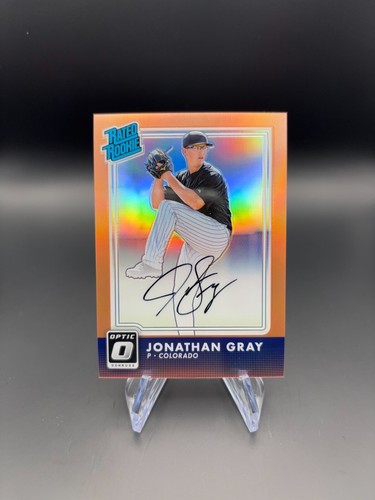 Jonathan Gray 2016 Donruss Optic #RR-JG Rated Rookie Orange Auto /35 RC