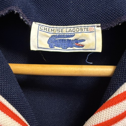 Lacoste Negligee Polokleid 70er Navy Preppy Mini Reißverschluss vorne Gr. Medium - Bild 5 von 6
