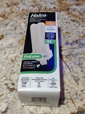 Halco ProLume PL32T/E/41/ECO – 32W Triple Tube CFL Lamp, 4100K, GX24Q-3 Base, 2400 Lumens