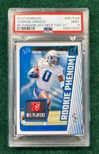 2024 Donruss Terrion Arnold Rookie Phenom Jersey NFL Tag 1/1 PSA 9