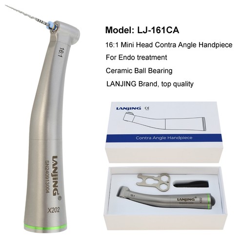 Dental 8:1 16:1 Endo Handpiece 20:1 Implant 1:1 1:5 Contra Angle LED Mini E Type - Picture 8 of 141