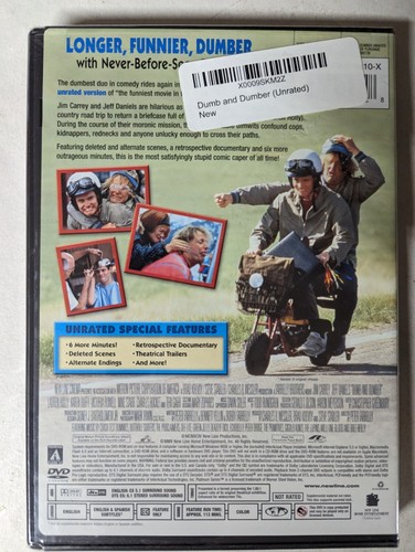 Dumb and Dumber DVD Jim Carrey, Jeff Daniels - Sealed - Picture 2 of 2