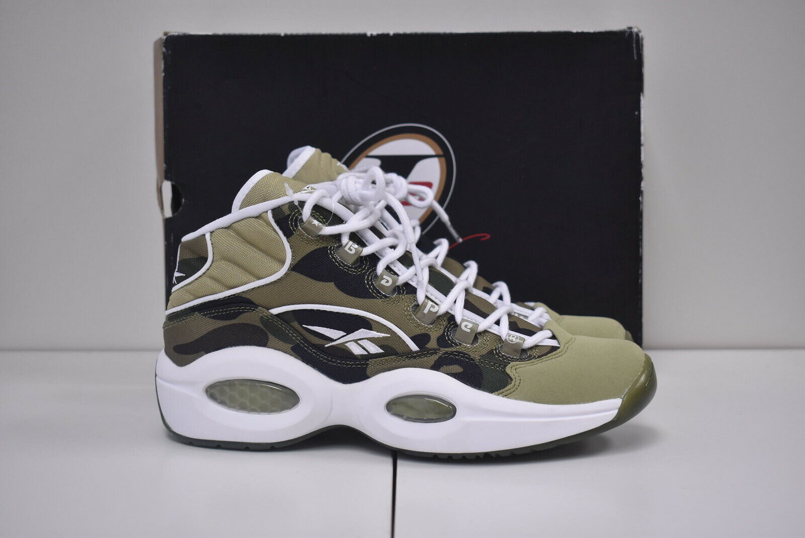 Bliv klar suffix Kriminel Size 8 - Reebok Question Mid x A Bathing Ape x Mita 1st Camo 2016 for sale  online | eBay