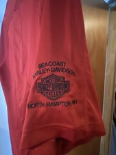 harley davidson button up shirt large mens glof shirt no stains