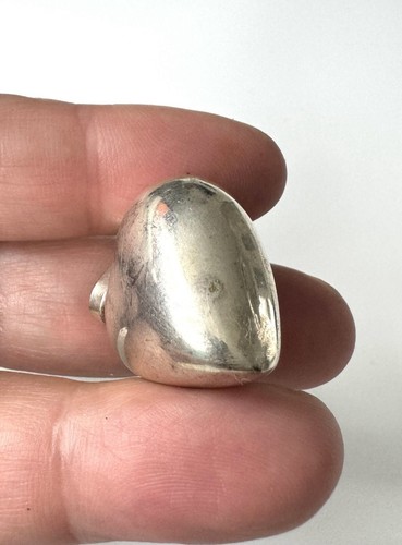 Colgante corazón grande colores plata timbre móvil colgante corazón - Imagen 8 de 15