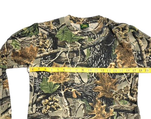 Vintage Cabela's 3D Seclusion Hunting Camo Long-Sleeve T-Shirt Kids Large Reg - Picture 3 of 8
