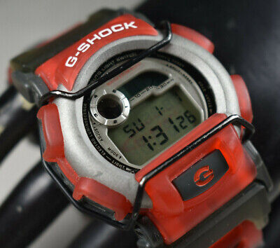 RARE! Casio G-Shock G-Lide Red/Gray DW-003 Men's Watch NEW BATTERY! | eBay